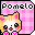 Pomelo's button.