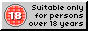 88x31 button that reads 'Suitable only for persons over 18 years'.